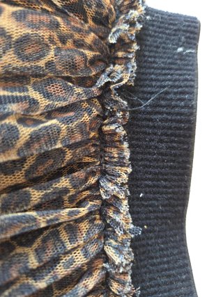 Falda  tul con estampado de leopardo TALLA 5 AÑOS