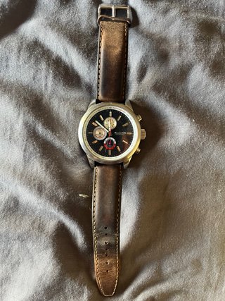 Reloj Massimo Dutti Cronógrafo Marrón/Negro