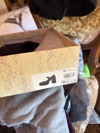 Tacones negros de plataforma