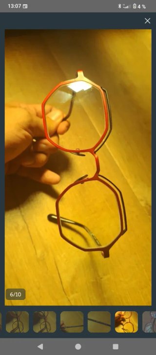 Gafas Tarian Handmade Titanium Rojas/Negras