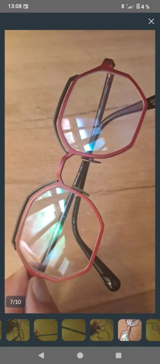Gafas Tarian Handmade Titanium Rojas/Negras