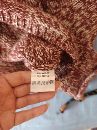Jersey cuello alto jaspeado