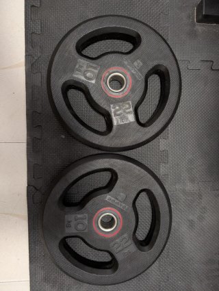 Juego de Barra y Discos 10kg, 5kg, 2kg