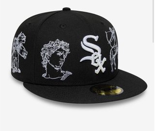 Gorra New Era Negra y Blanca Talla 7 1/2
