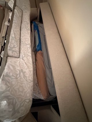 Sofá Cama Beige Tela