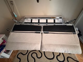 Sofá Cama Beige Tela