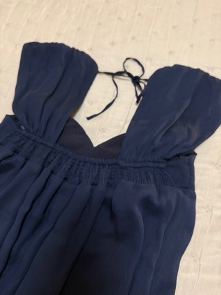 Vestido Naf Naf gasa azul talla 36