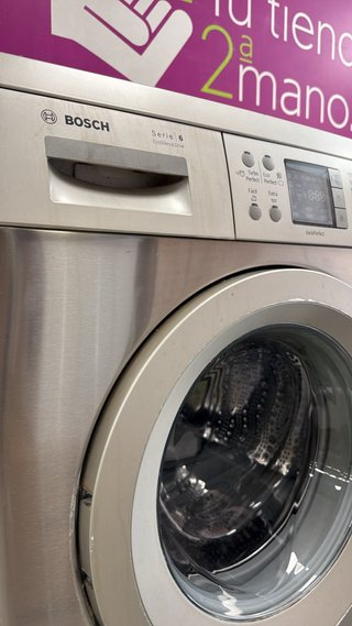 LAVADORA BOSCH SERIE 6 8KG 1200 INOX
