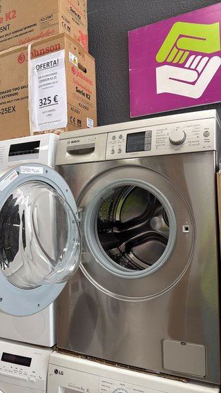 LAVADORA BOSCH SERIE 6 8KG 1200 INOX