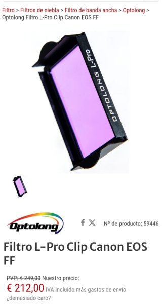 Filtro Optong L-PRO EOS FF