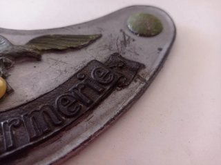 Chapa Feldgendarmerie Águia WW2.