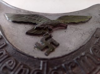 Chapa Feldgendarmerie Águia WW2.