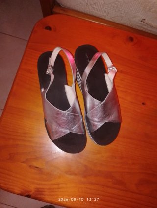 Sandalias Zara Plataforma Rayas