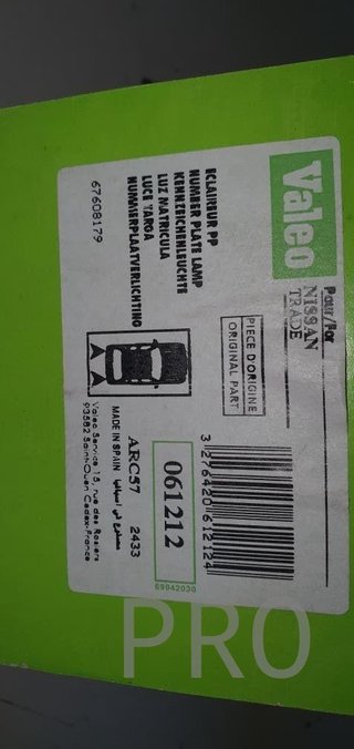 piloto nissan trade matricula valeo