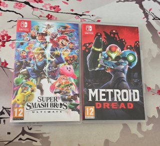 Smash Bros Ultimate y Metroid Dread para switch