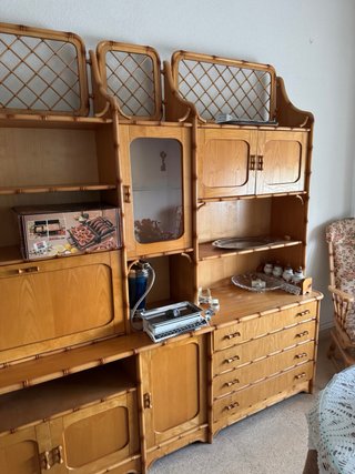 Salón completo estilo bambú