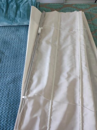 Estor tablas beige tela