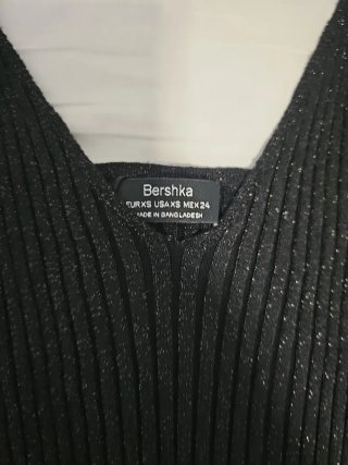 Vestido Bershka Negro Largo