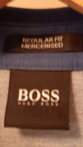 Polo BOSS - Hugo Boss - azul. Regular Fit. Talla S