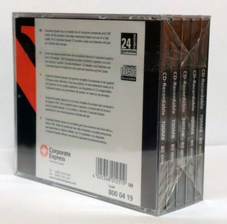 CD-R 700MB 80 min - Confezione da 5