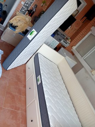 Sofá Cama IKEA HEMNES Beige/Blanco