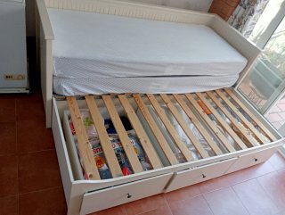 Sofá Cama IKEA HEMNES Beige/Blanco
