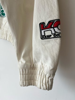 Chaqueta Bershka M parches bordados