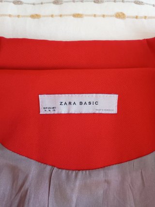 Abrigo mujer entretiempo rojo