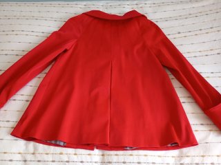 Abrigo mujer entretiempo rojo