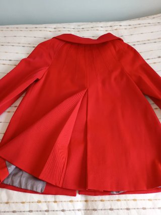 Abrigo mujer entretiempo rojo
