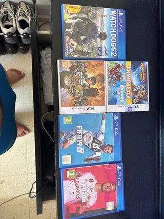 Lote 5 Videojuegos PS4 y Nintendo 3DS