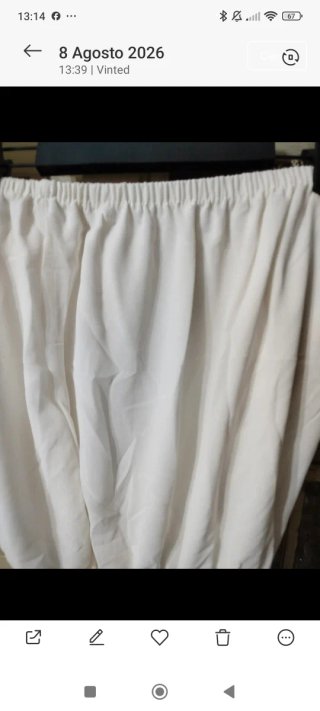 Top gasa blanco talla única
