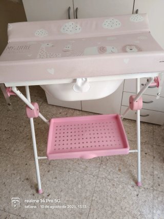 Cambiador bañera bebé con estampado