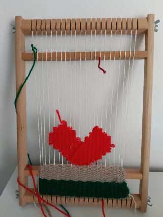 Telar de madera para tejer