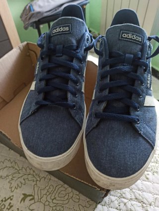 Zapatillas lona ADIDAS azul y blanco