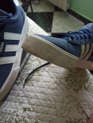 Zapatillas lona ADIDAS azul y blanco