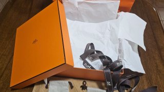 Conjunto Hermès: Bolsa, Caja y Accesorios