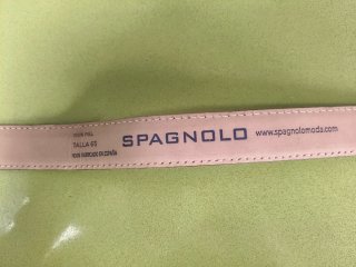 Cinturón Spagnolo niño negro y rojo