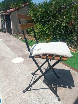 Conjunto mesa y sillas plegables jardín