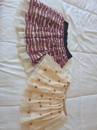 Faldas de tul con estrellas y rayas TALLA 4