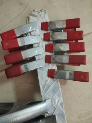 Lote pinzas metálicas varios tamaños