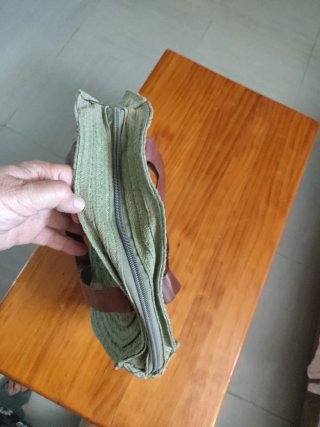 Bolso de rafia redondo verde