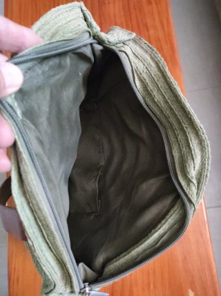 Bolso de rafia redondo verde