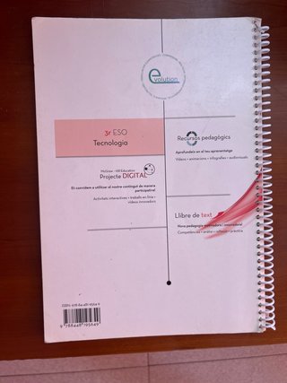 Tecnologia 3, Secundària Llibre de treball