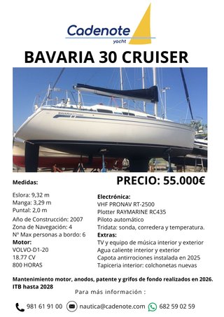 Velero Bavaria 30 Cruiser