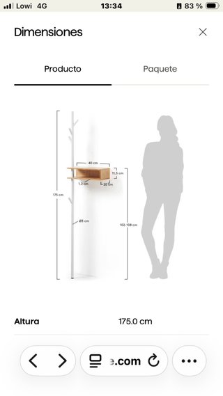 Mueble colgador con repisa