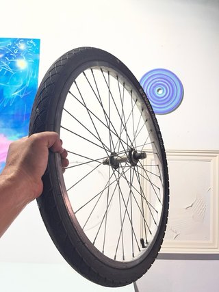 Rueda de bicicleta delantera