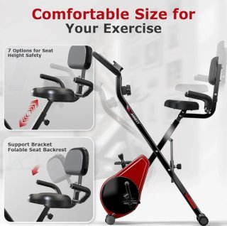 Bicicleta estática plegable magnética 3 en 1