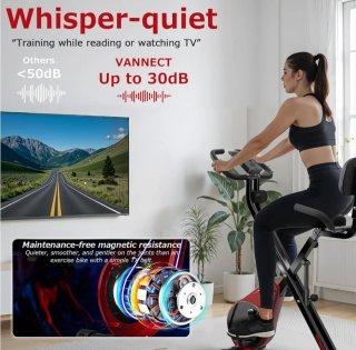 Bicicleta estática plegable magnética 3 en 1