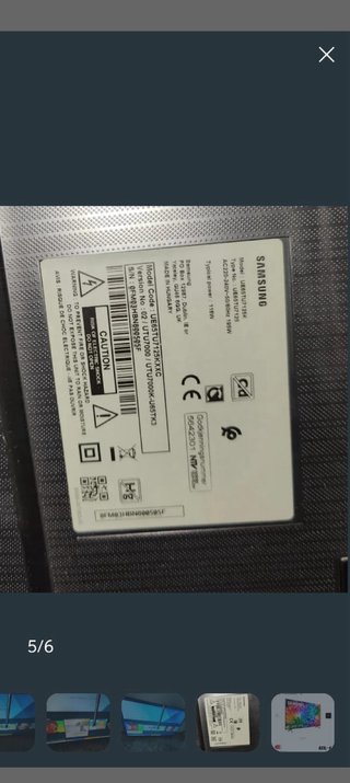 Televisor Samsung 65 Negro y Plata